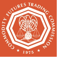Commodity Futures Trading Commission Logo with Orange Background