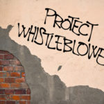 graffiti letters saying protect whistleblower