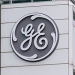 general electric company logo on building