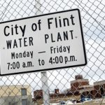 Sign of City of Flint Water Plant