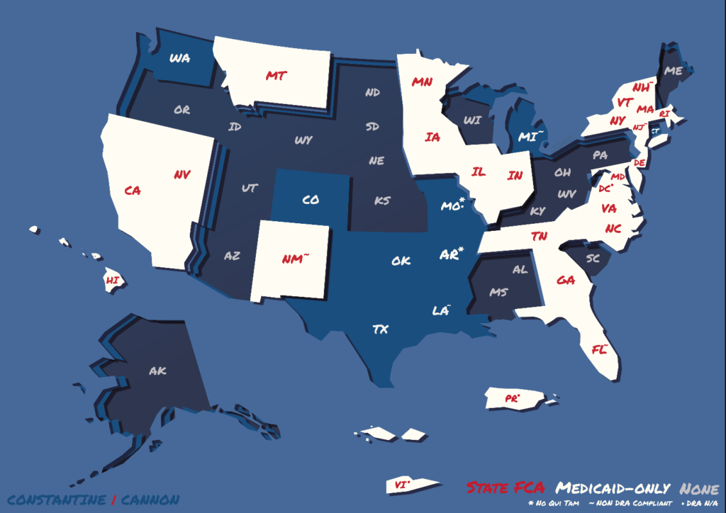 Map of US Outlining Hackathon State FCAs