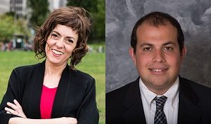 attorney headshots of Mary Inman and Max Voldman