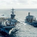 US-Navy-ships-in-the-middle-of-the-ocean