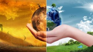 climate change image of world