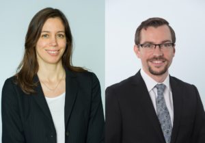 Attorney headshots of Marlene Koury and Kristian Soltes