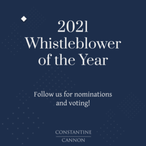 2021 Whistleblower of the Year Annoucement