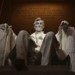 Monument of Abraham Lincoln in Washington DC