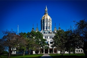 Front View of Hartford Connecticut Capitol Building