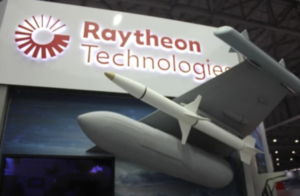 Raytheon Logo and missiles