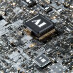 computer chips rendering AI technology