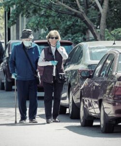 people waiting for transportation
