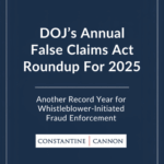 DOJ's Annual FCA Roundup for 2025