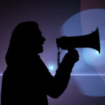 whistleblower with megaphone